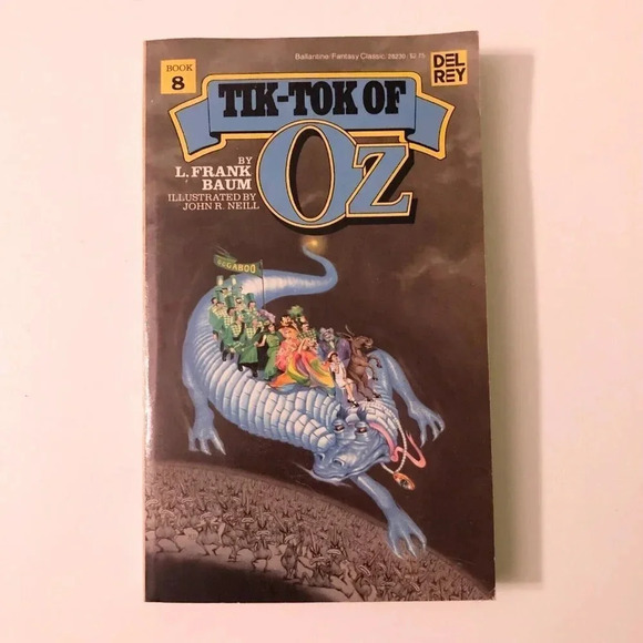 Vintage 1980 Tik Tok of Oz by L Frank Baum John R Neill Del  Rey Books - Picture 1 of 16